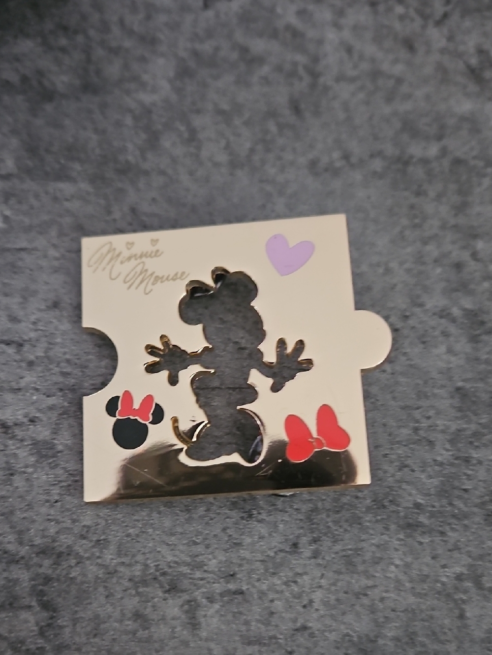 Disney Minnie Mouse Silhouette Enamel Pin